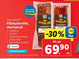 Lidl Svea lantkött fläskytterfilé erbjuda