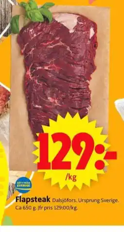 ICA Supermarket Dalsjöfors flapstek erbjuda
