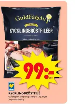 ICA Kvantum KYCKLINGBRÖSTFILÉ Guldfågeln erbjuda