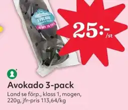 Hemköp Avokado 3-pack erbjuda