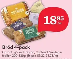 Hemköp Bröd 4-pack erbjuda