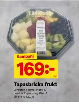 City Gross Tapasbricka frukt erbjuda