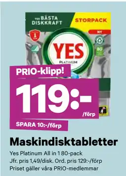 City Gross Maskindisktabletter erbjuda