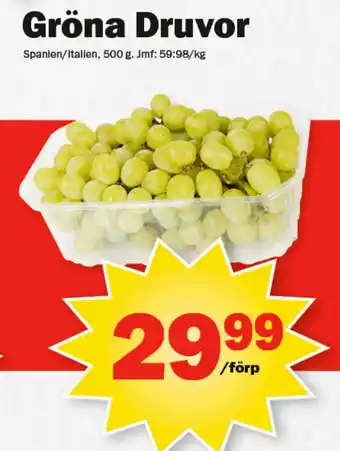 Pekås Gröna Druvor erbjuda