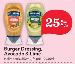 Hemköp Burger Dressing, Avocado & Lime erbjuda