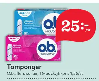 Hemköp Tamponger erbjuda