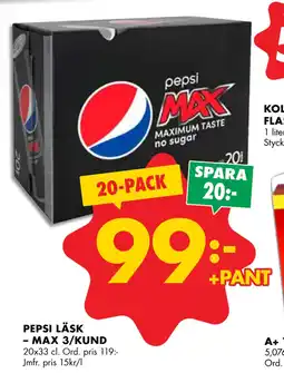 PEPSI LÄSK – MAX 3/KUND