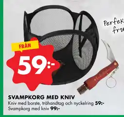 ÖoB SVAMPKORG MED KNIV erbjuda