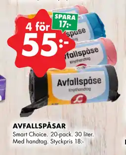 ÖoB AVFALLSPÅSAR erbjuda