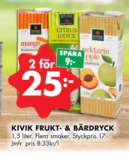 ÖoB KIVIK FRUKT- & BÄRDRYCK erbjuda