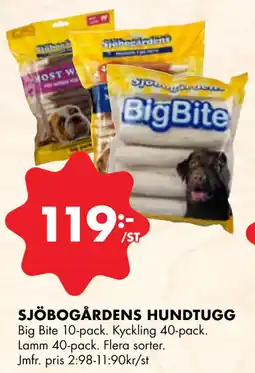 ÖoB SJÖBOGÅRDENS HUNDTUGG erbjuda