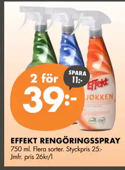 ÖoB EFFEKT RENGÖRINGSSPRAY erbjuda