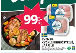 Tempo SVENSK KYCKLINGBRÖSTFILÉ, LÅRFILÉ erbjuda