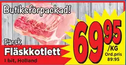 Supergrossen Fläskkotlett erbjuda