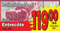 Supergrossen Entrecôte erbjuda