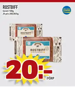 Supergrossen ROSTBIFF erbjuda