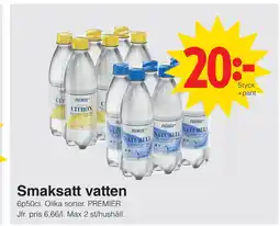 Matöppet Smaksatt vatten erbjuda