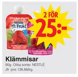 Matöppet Klämmisar erbjuda