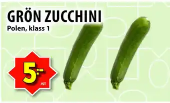 Matvärlden Tensta GRÖN ZUCCHINI erbjuda