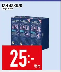 Matdax KAFFEKAPSLAR erbjuda