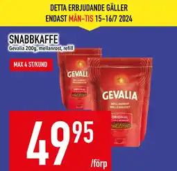 Matdax SNABBKAFFE erbjuda