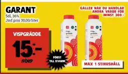 MatArket vispgrädde erbjuda