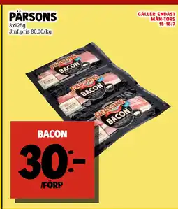 MatArket bacon erbjuda