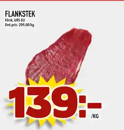 Din Mat FLANKSTEK erbjuda