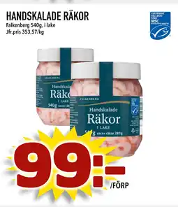 Bonum Matmarknad HANDSKALADE RÄKOR erbjuda
