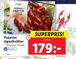 Lidl Fiskeriet signalkräftor erbjuda