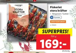 Lidl Fiskeriet stora kräftor erbjuda