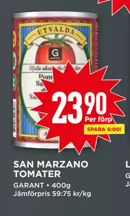 Willys SAN MARZANO TOMATER erbjuda