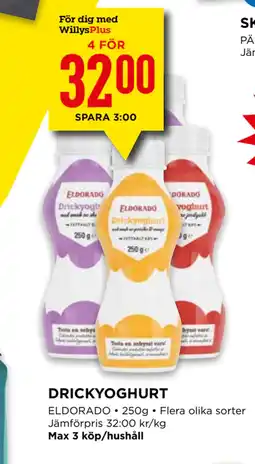 Willys DRICKYOGHURT erbjuda