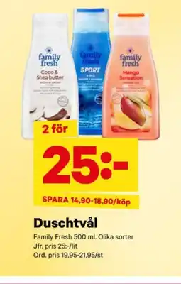 City Gross Family fresh duschtvål erbjuda