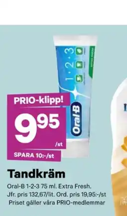 City Gross Oral-b tandkräm erbjuda