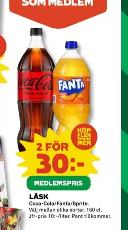 Coop Coca cola läskedryck erbjuda