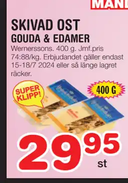 Nya Pulsen SKIVAD OST erbjuda