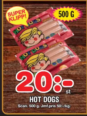 Nya Pulsen HOT DOGS erbjuda