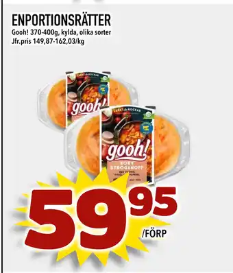 Nya Pulsen ENPORTIONSRÄTTER erbjuda