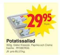 Matöppet Rydbergs potatissallad erbjuda