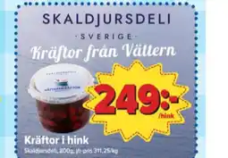 Östenssons Skaldjursdeli kräftor erbjuda