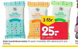 Rusta Nofo tvättservetter erbjuda