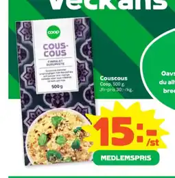 Stora Coop Coop couscous erbjuda