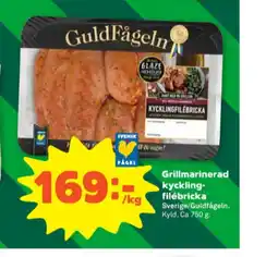 Stora Coop Guldfågeln kycklingbröstfilé erbjuda