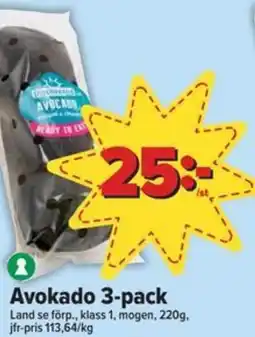 Östenssons Avokado 3-pack erbjuda