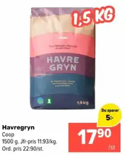 Coop Extra Havregryn erbjuda