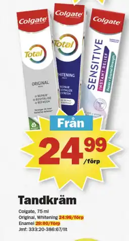 Pekås Colgate tandkräm erbjuda