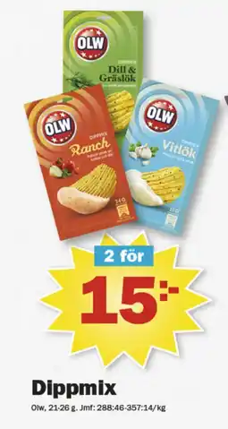 Pekås Olw ranch dippmix erbjuda
