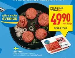 Willys Hemma NÖTFÄRS erbjuda
