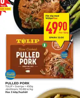 Willys Hemma PULLED PORK erbjuda